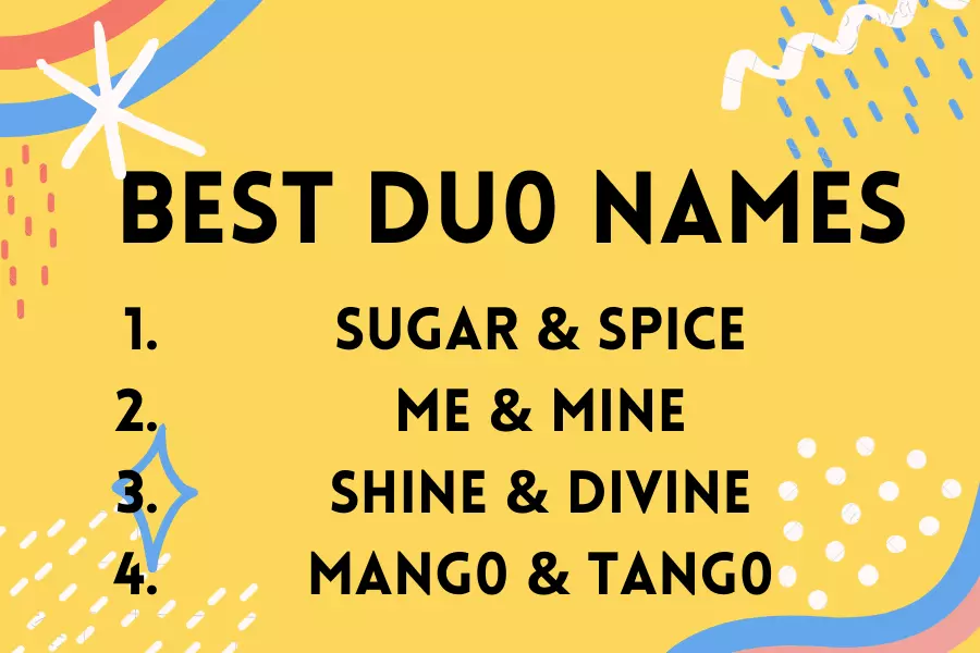 Best duo names