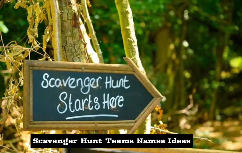 Scavenger Team Names List