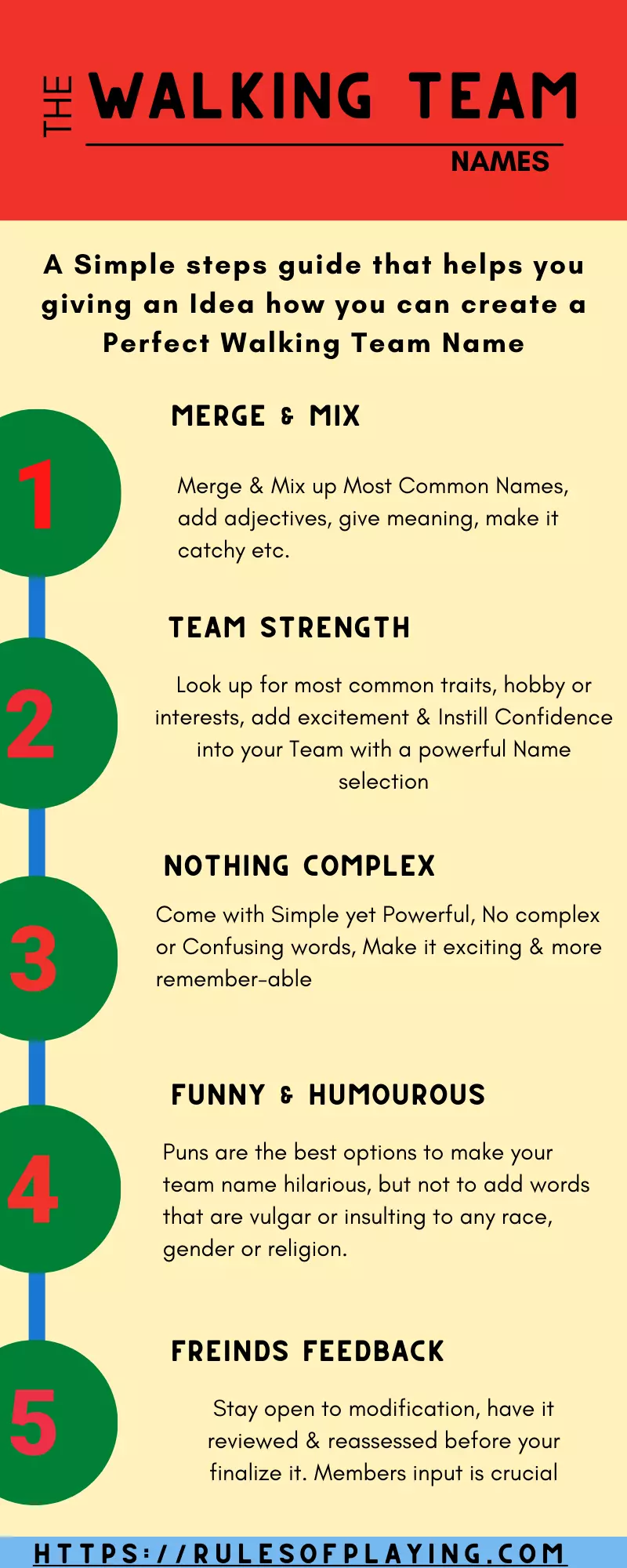 Walking team names guide