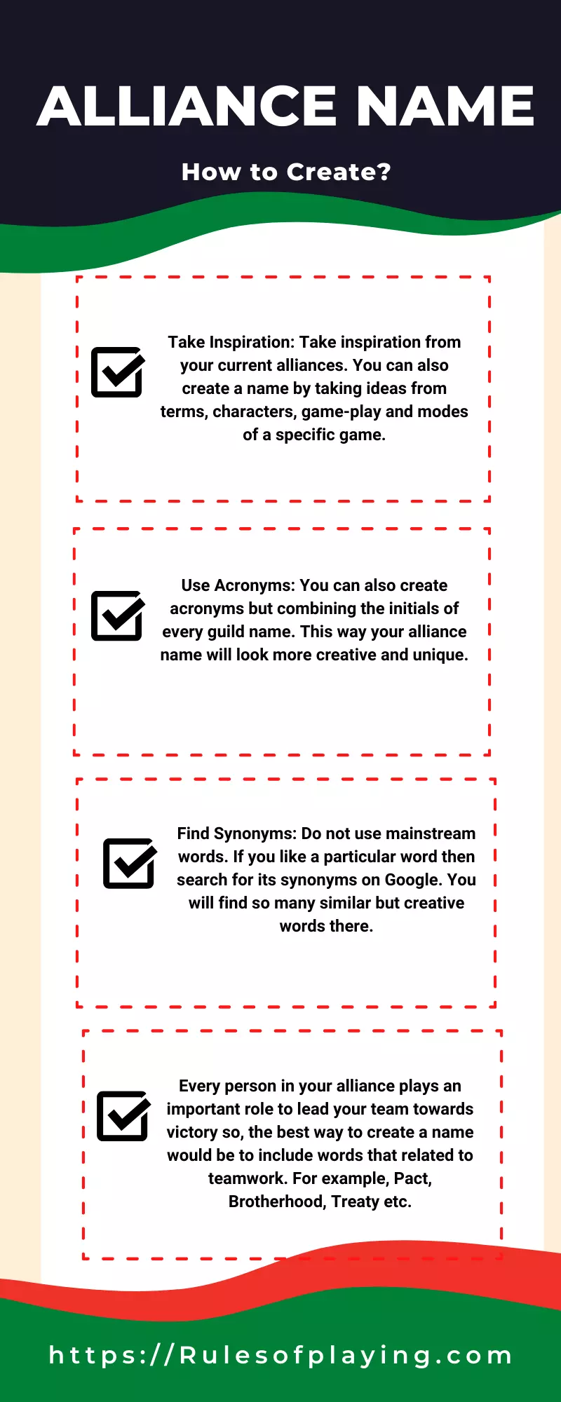 How to Create an Alliance Name- Players Guide