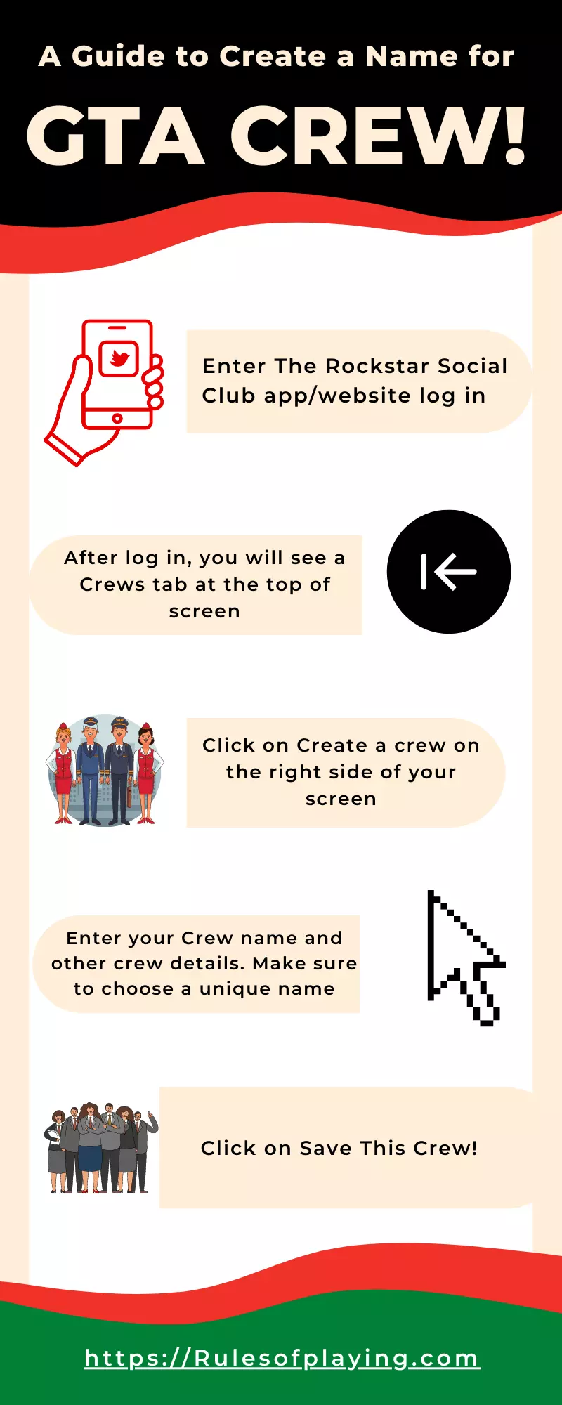 How to Create your own GTA Crew Name