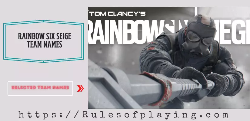 Rainbow Six Siege Team Names