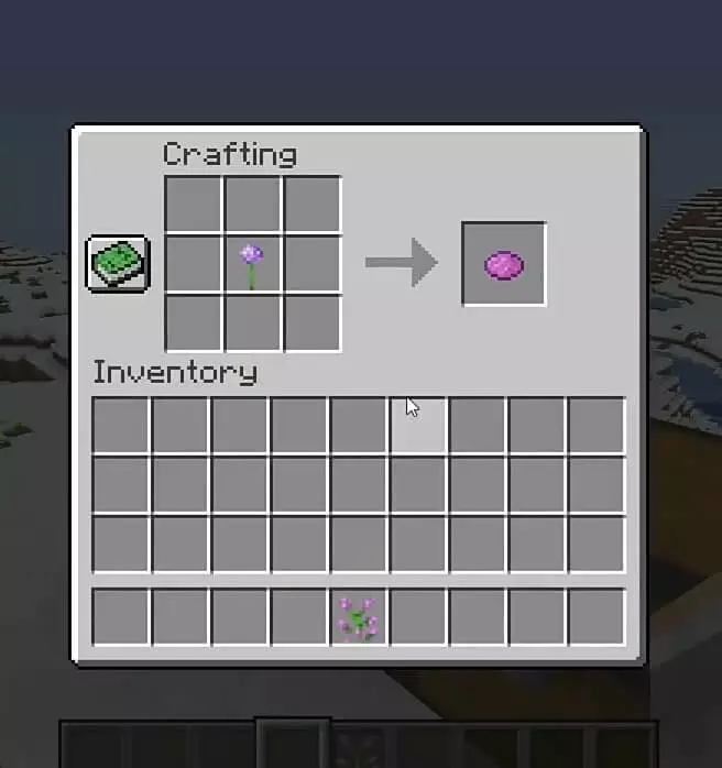 Making Magenta Dye in Minecraft