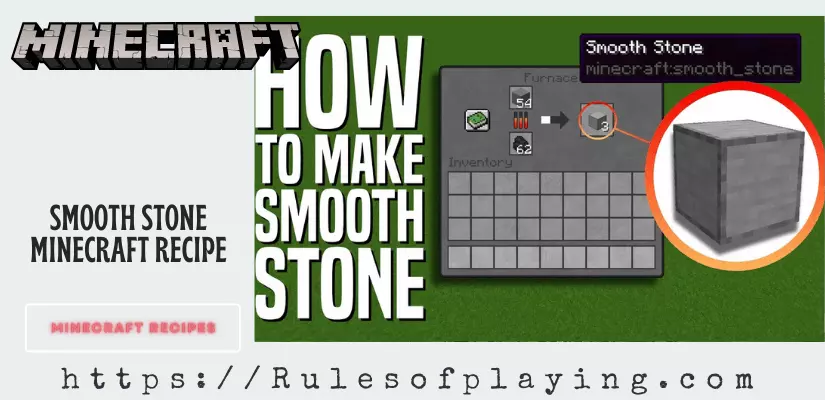 Making smooth stone in minecraft