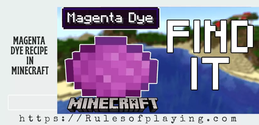 how to make magenta dye in minecraft