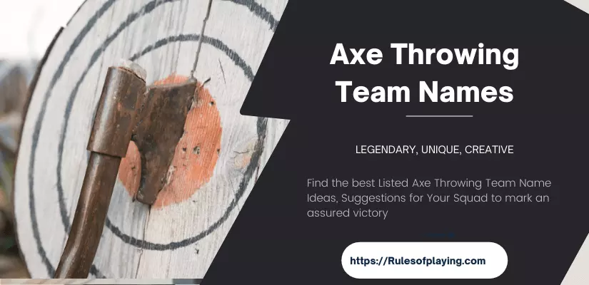 axe throwing team names