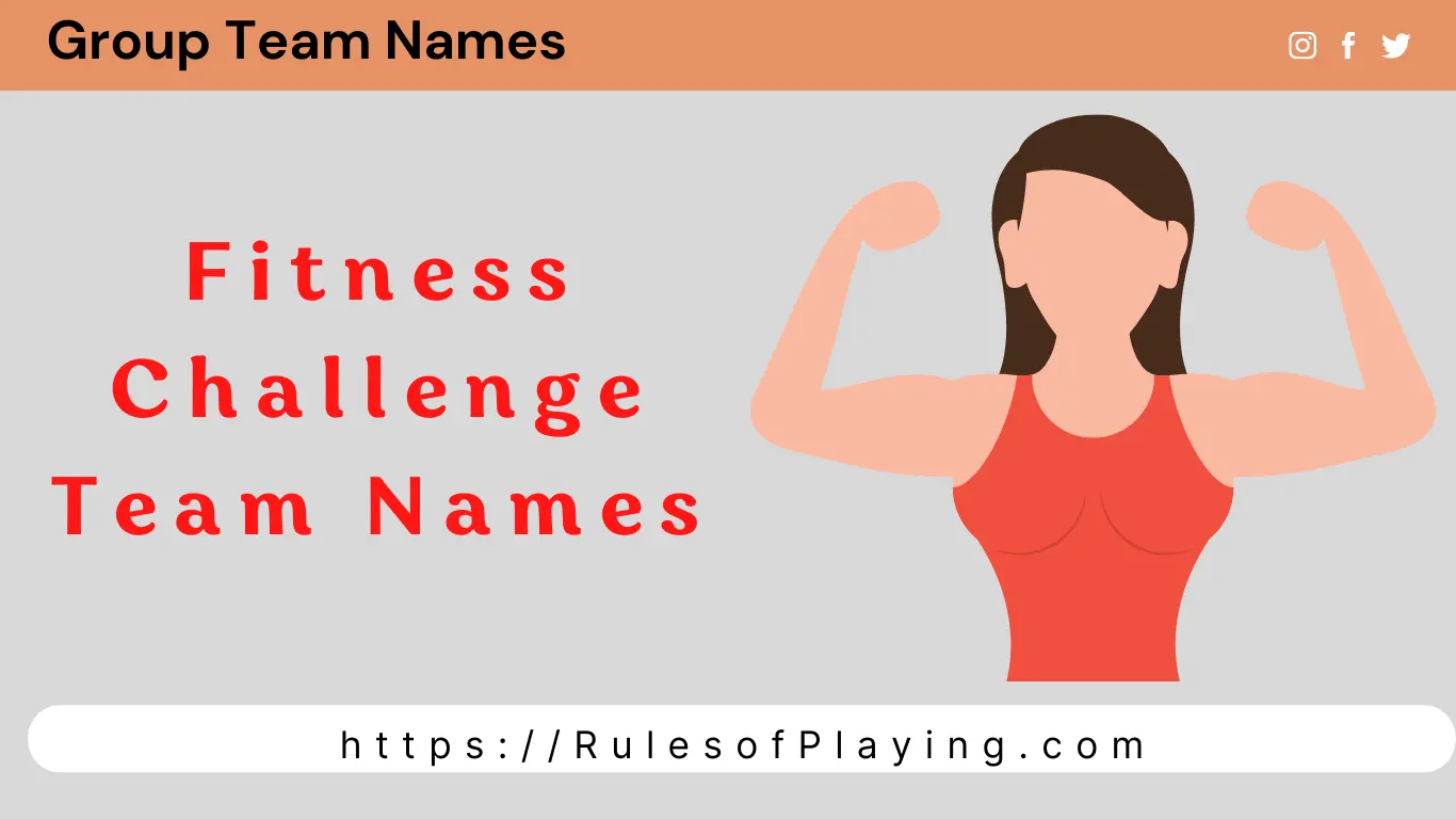 Fitness Challenge Team Names