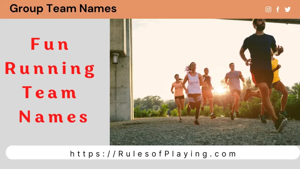 Fun Running Team Names