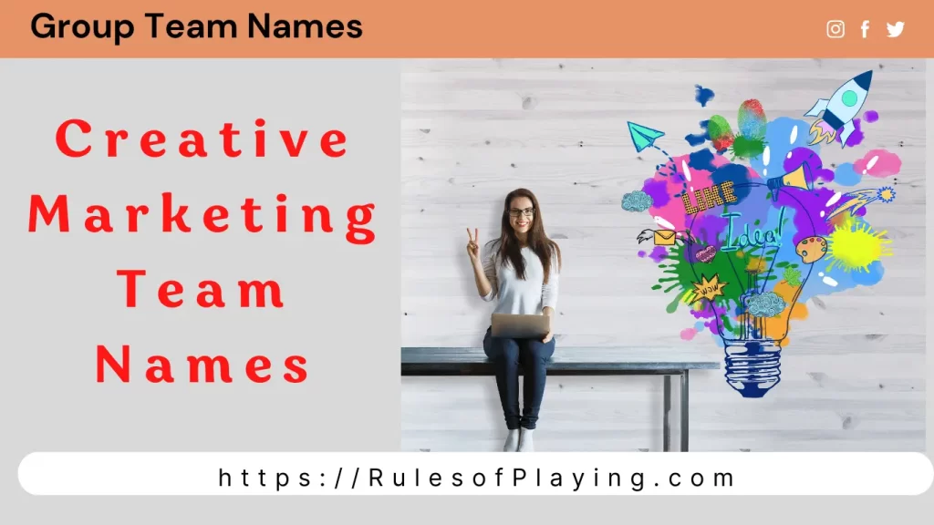 Creative Marketing Team Names