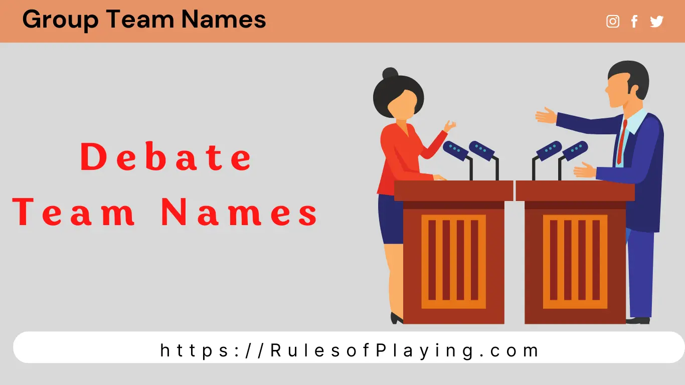 Debate Team Names