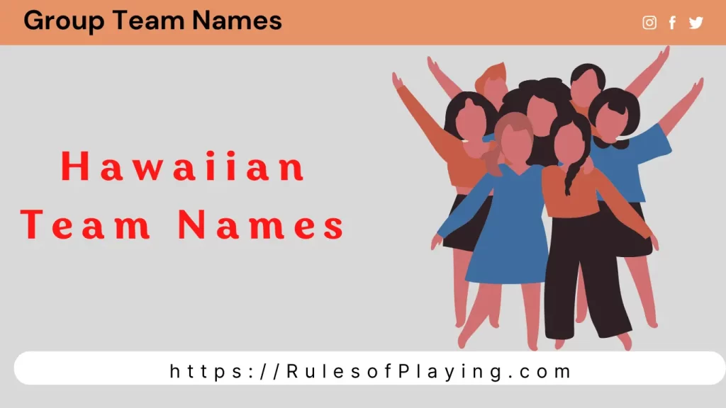 Hawaiian Team Names