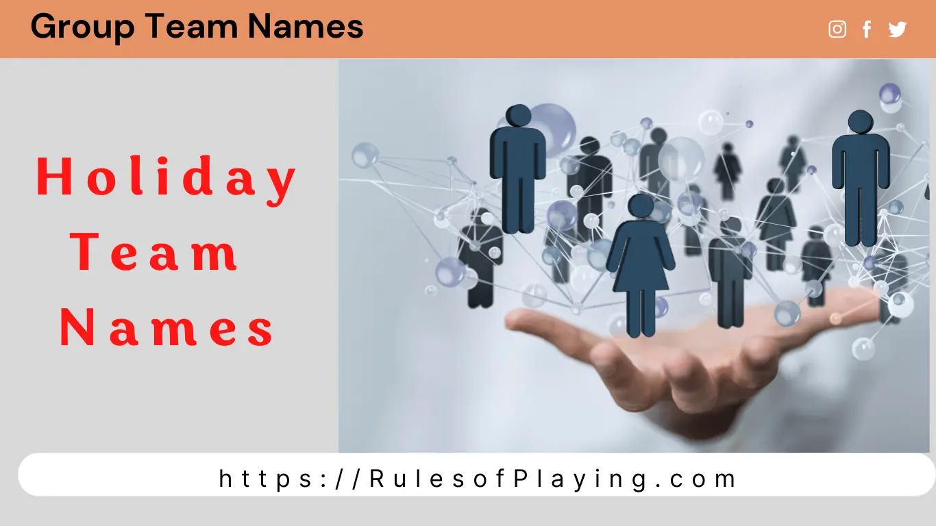 70 Holiday Team Names For An Extended Joy Rules Of Playing