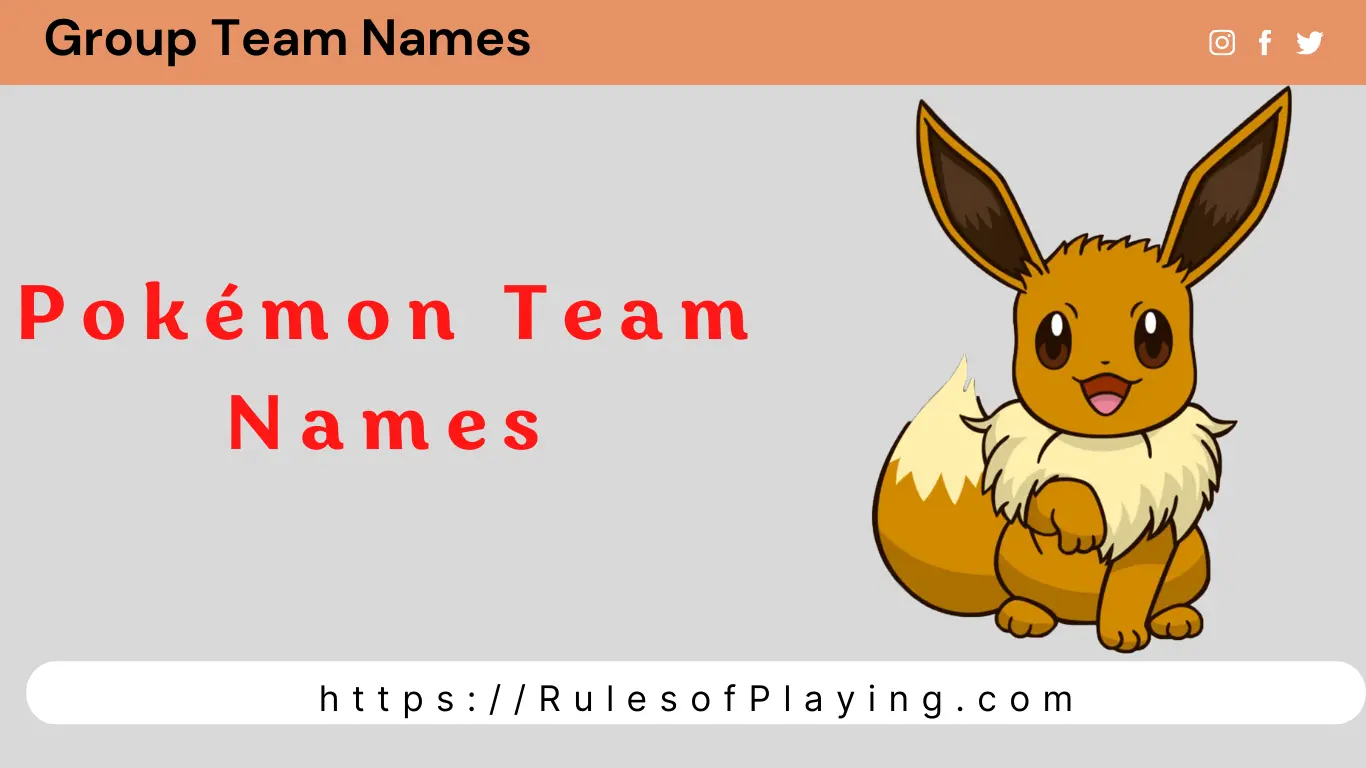 Pokémon Team Names