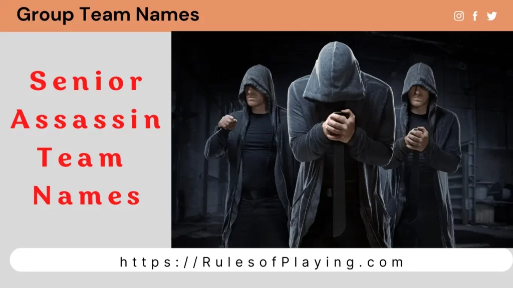 senior Assassin Team Names