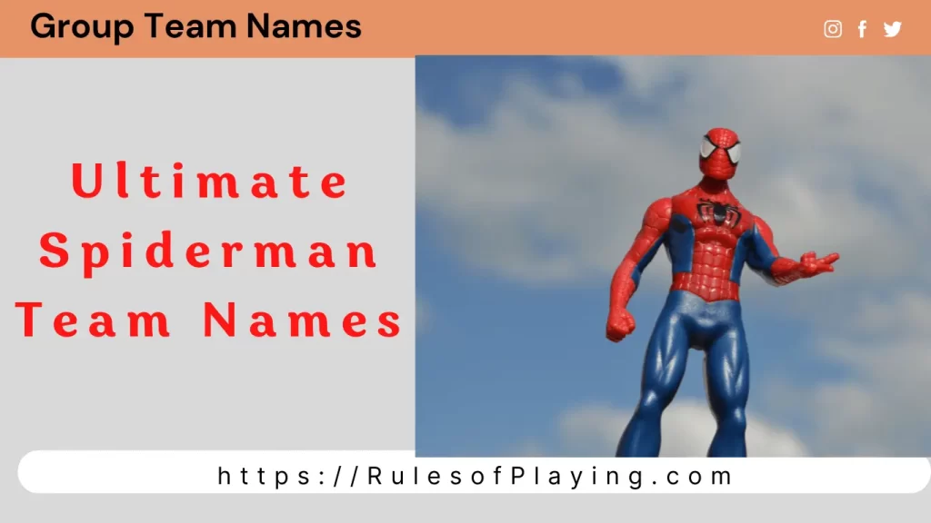 ultimate Spiderman Team Names